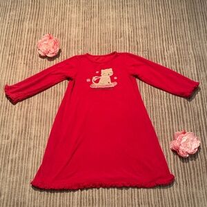 Red Kids Pajamas with Bear Design